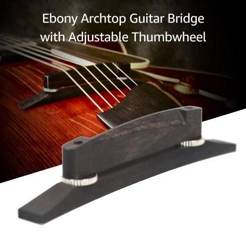 Pont de guitare jazz pont flottant archtop avec molette réglable pour guitares archtop