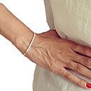 Bracelet à Perles Femme Perle Perle Délicatesse dames unique Perlé Mode Fait à la Main Bracelet Bijoux Dorée / Blanc pour Regalos de Navidad Soirée Quotidien