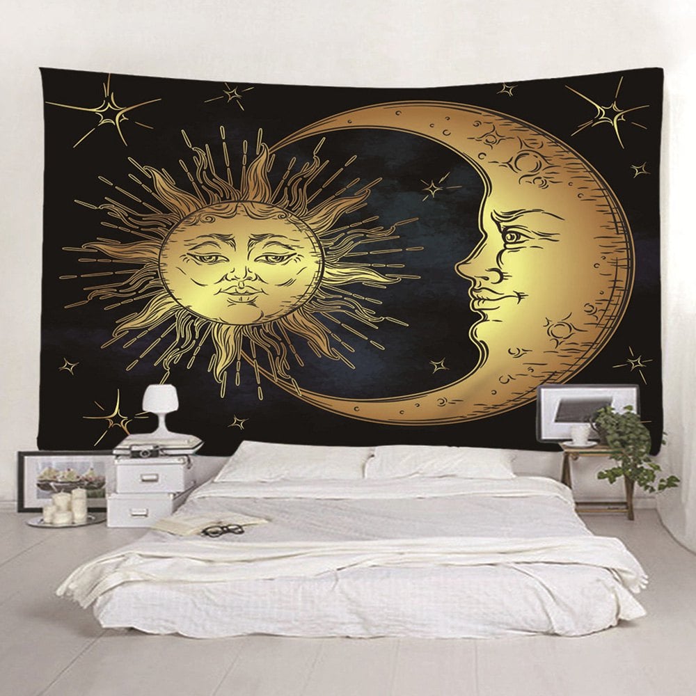Moon Stars Tapestry Home Decoration