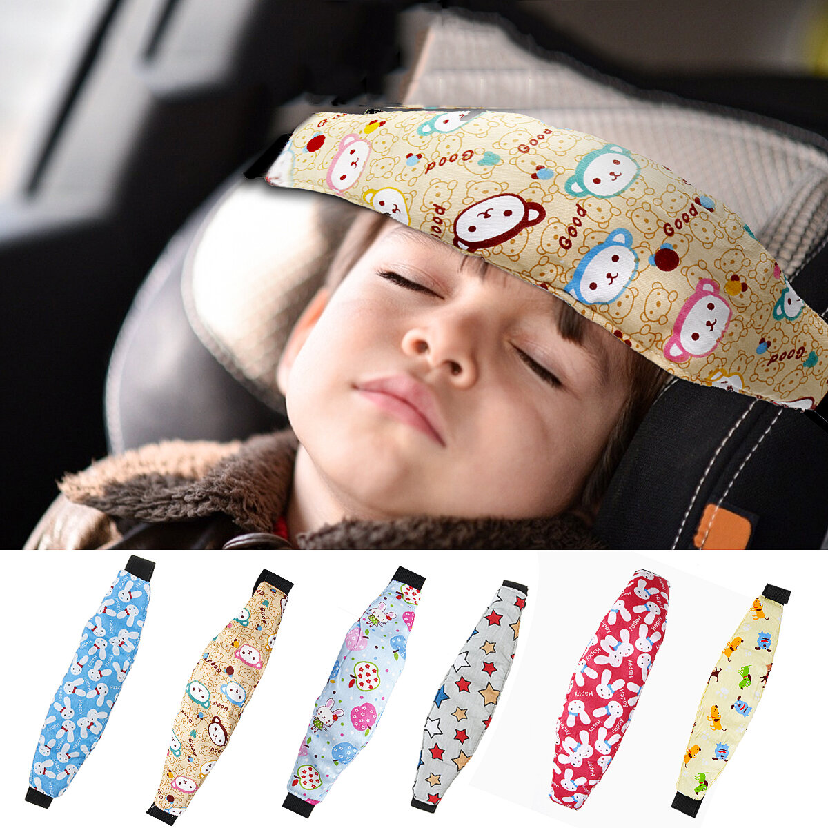 Baby Head Support Kinderwagen Schlaf Nap Aid Sicherheitsgurt Autositz Befestigungsgurt