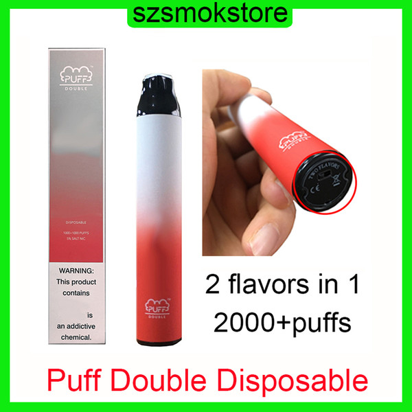 Puff bar Double 2000+Puffs Disposable Vape Pen 900mAh Battery 6ml Pods Cartridges VS Plus Flex Air Bar lux 0268197