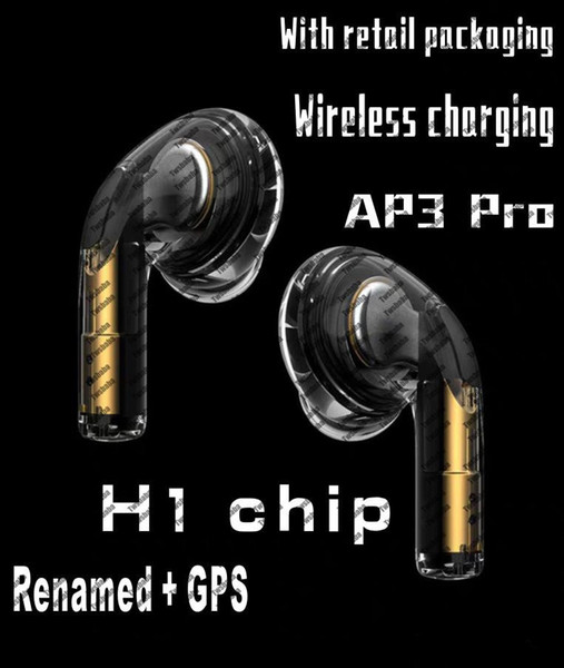 H1 earphones chip Gps Rename Air Ap3 pro Ap2 Tws Gen 2 Pods pop up window Bluetooth Headphones auto paring wireles Charging case Earbuds new