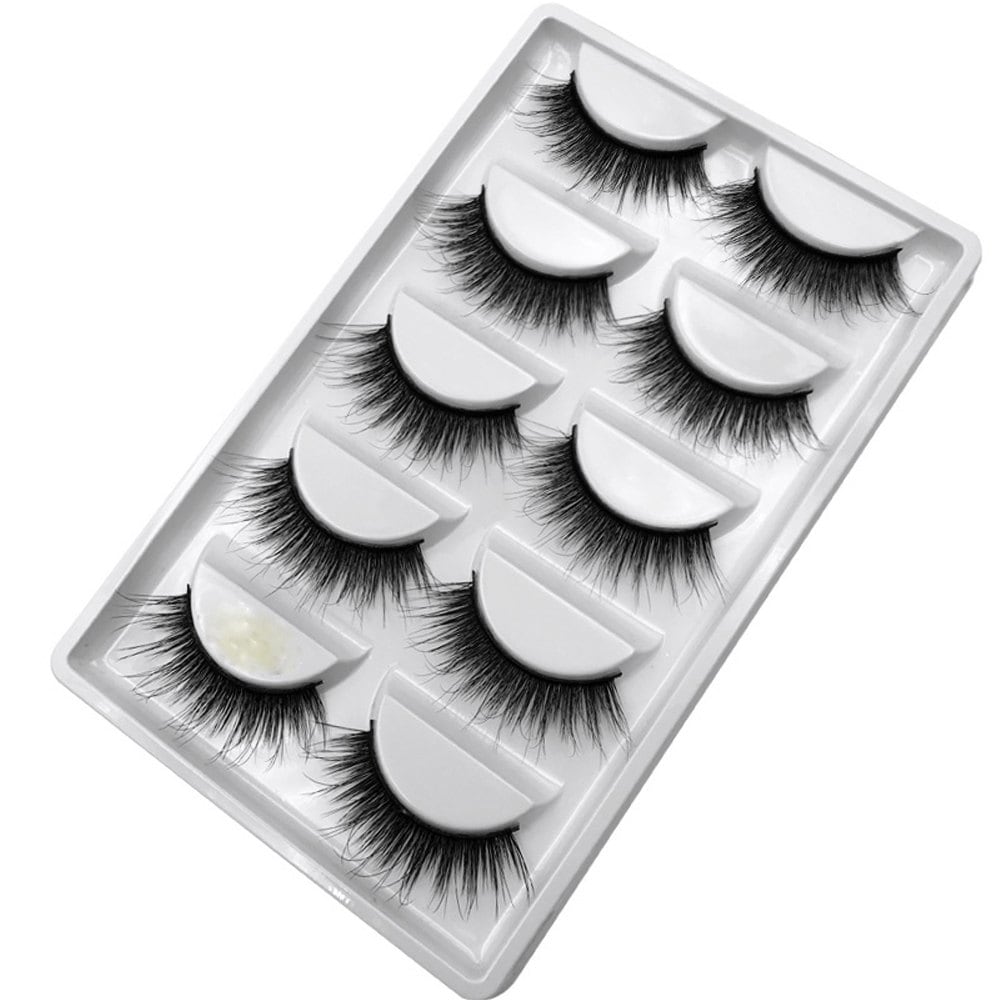 New 3D 15 Pairs Mink Eyelashes Extension Make Natural Long Lashes