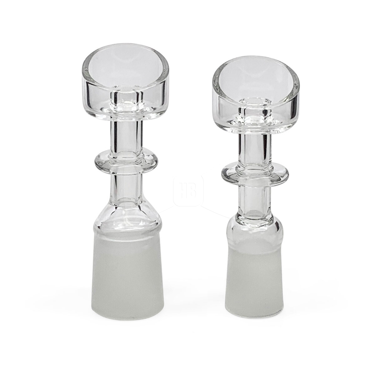 Quartz Angle Cut Domeless Nail with Frosted Stem 18mm Female