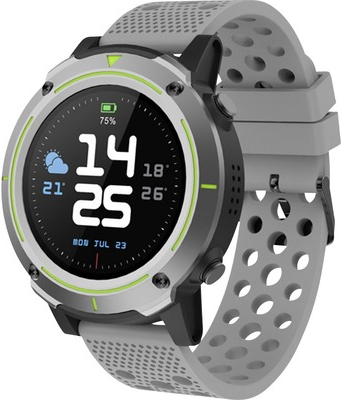 DENVER SW-510 - Intelligente Uhr mit Band - grau - Anzeige 3,3 cm (1.3) - Bluetooth (116111100050)