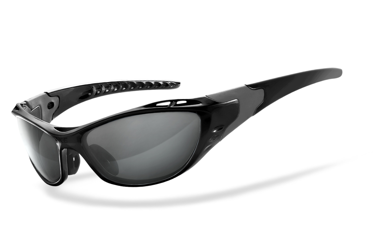 HSE® - SportEyes® | X-SIDE 2.0 - smoke  Sportbrille, Fahrradbrille, Sonnenbrille, Bikerbrille, Radbrille, UV400 Schutzfilter