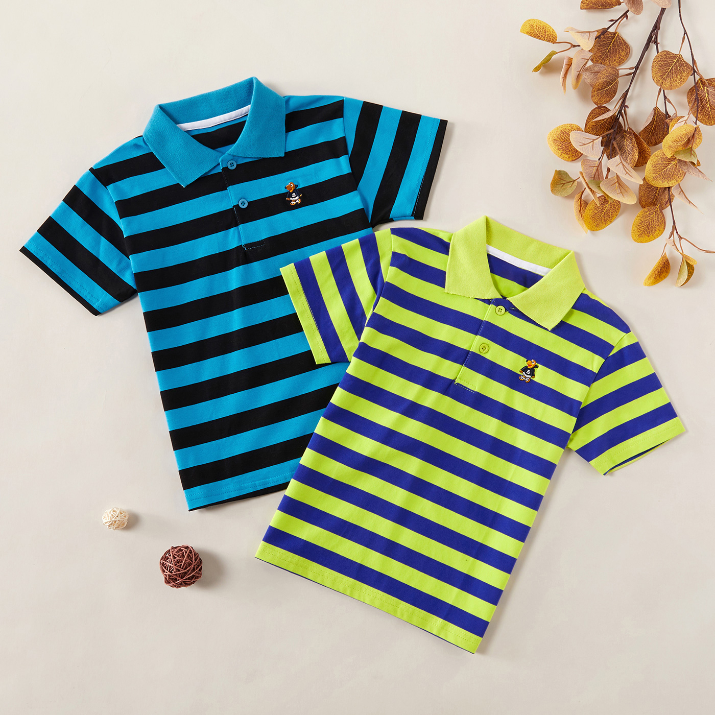 Fashionable Striped Polo Shirts
