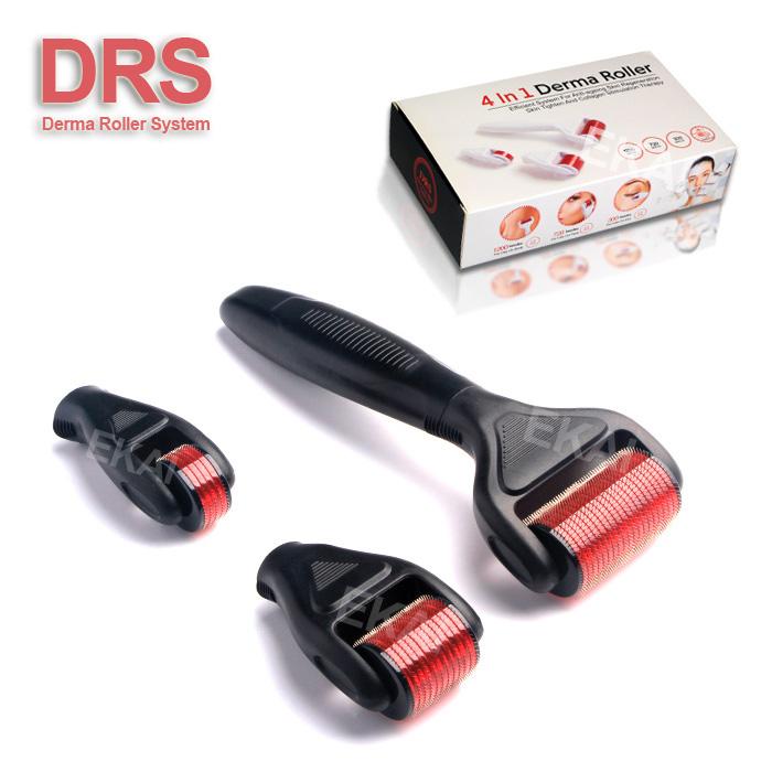 Best sale DRS derma roller microneedle 4 in 1 dermaroller skin rejuvenation micro needle meso roller manufacturer