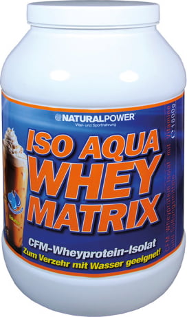 Natural Power Iso Aqua Whey Matrix 1800g - Eiskaffee