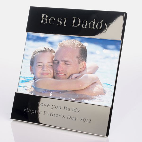 Engraved Best Daddy Photo Frame