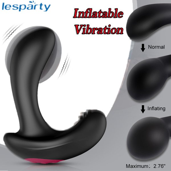 Wireless Remote Control Male Prostate Massager Inflatable Anal Plug Vibrating Butt Plug Anal Expansion Vibrator Sex Toys For Men