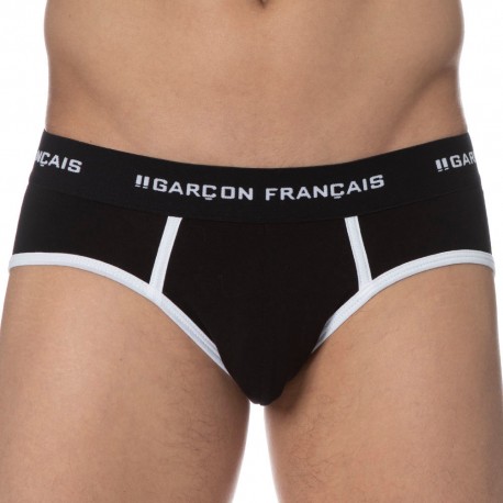 Garçon Français Le Tombeur Brief - Black XL