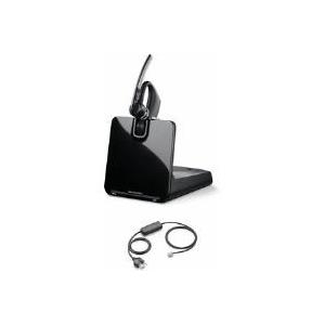 Plantronics Voyager Legend CS B335 - Headset - im Ohr - über dem Ohr angebracht - drahtlos - Bluetooth 3.0 EDR - Schwarz - mit Plantronics APS-11 Electronic Hook Switch (200898-01)