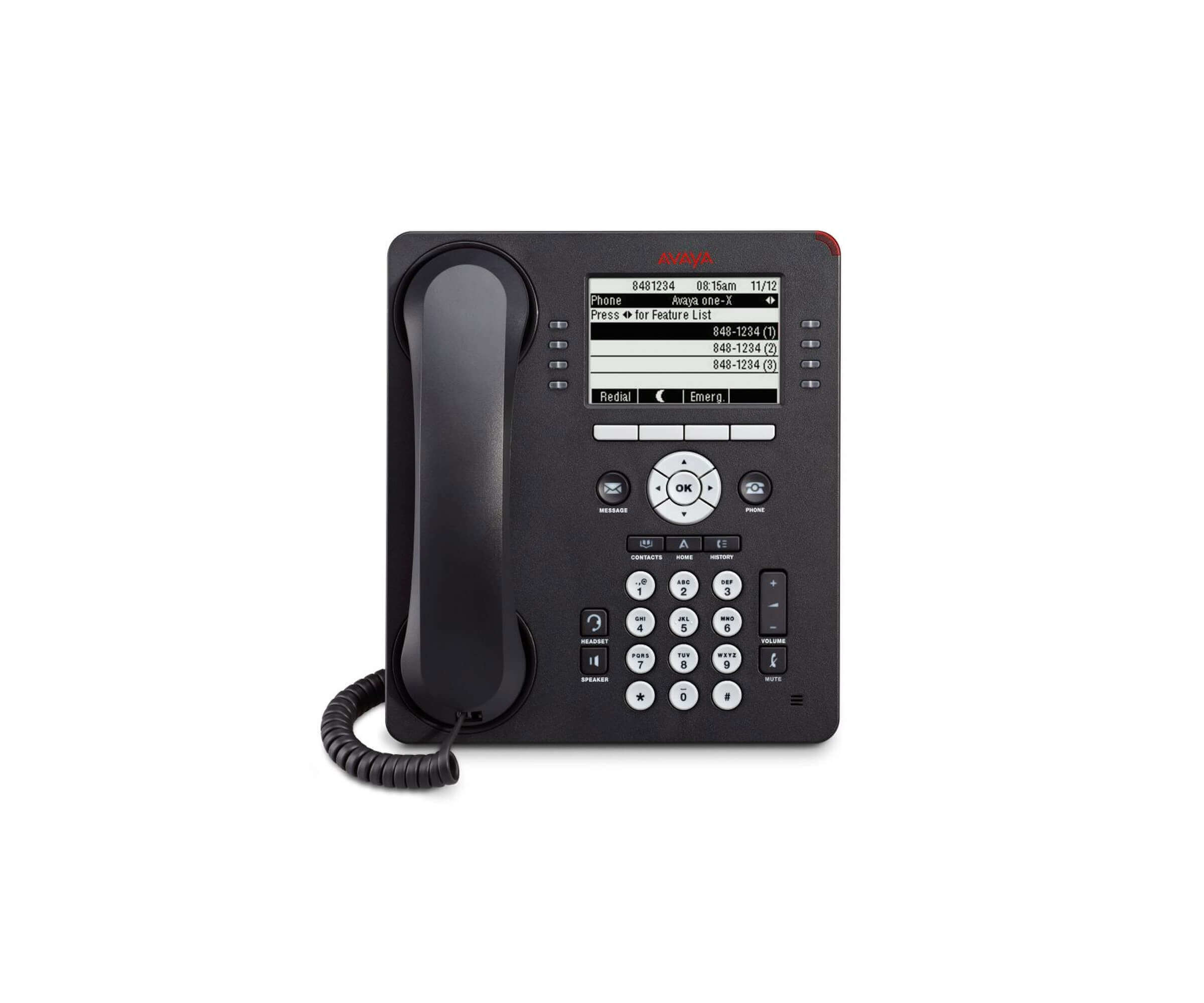 Avaya 9608 IP Deskphone - VoIP-Telefon - H.323, SIP - 8 Leitungen - Grau