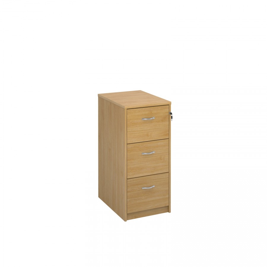Exclusive 3 Drawer Wooden Filing Cabinet Oak