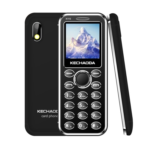 KECHAODA K115 2G GSM Fonction Téléphone Double SIM 1,44 "32 Mo BT Dialer Caméra Arrière Lampe de Poche MP3 / MP4 / FM Mini Téléphones Mobiles pour Enfants Seniors