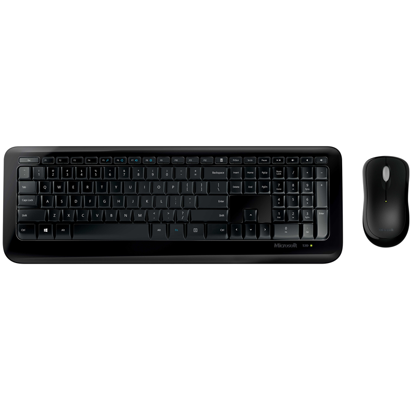 Microsoft 850 Desktop Kit Wireless Keyboard and Mouse for Business - Black