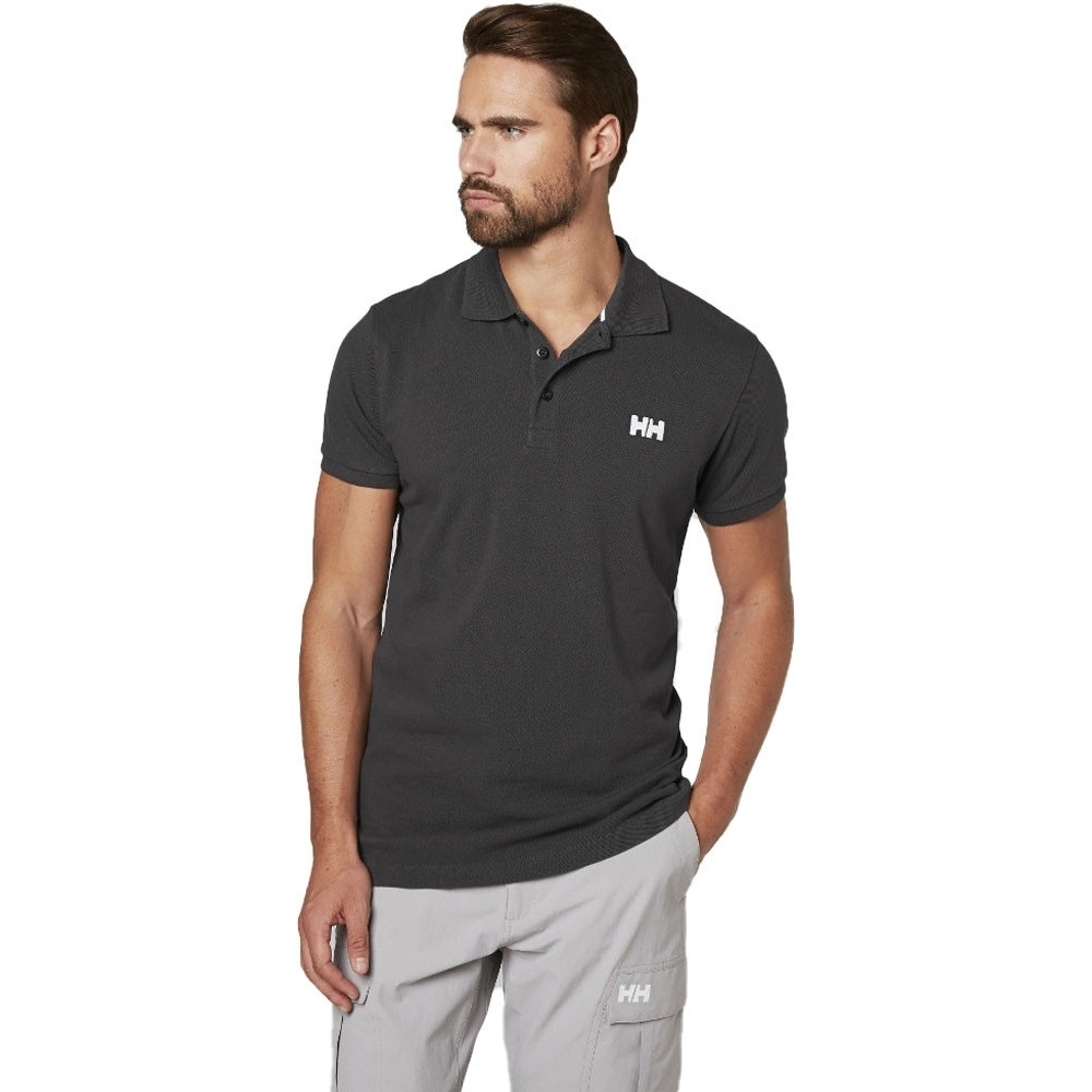 Helly Hansen Mens Logo Transat Casual Short Sleeve Cotton Polo Shirt XL - Chest 44-47' (112-120cm)