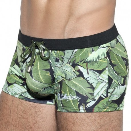 ES Collection Leaves Swim Boxer - Black S