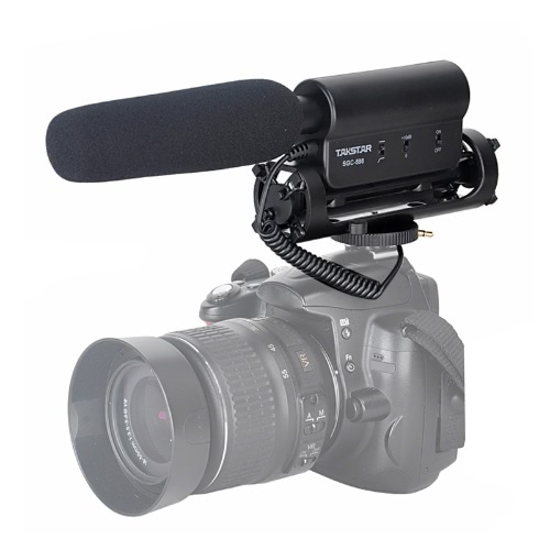Condenser Photography Interview Recording Microphone for Canon Nikon Camera DSLR DV SGC-598
