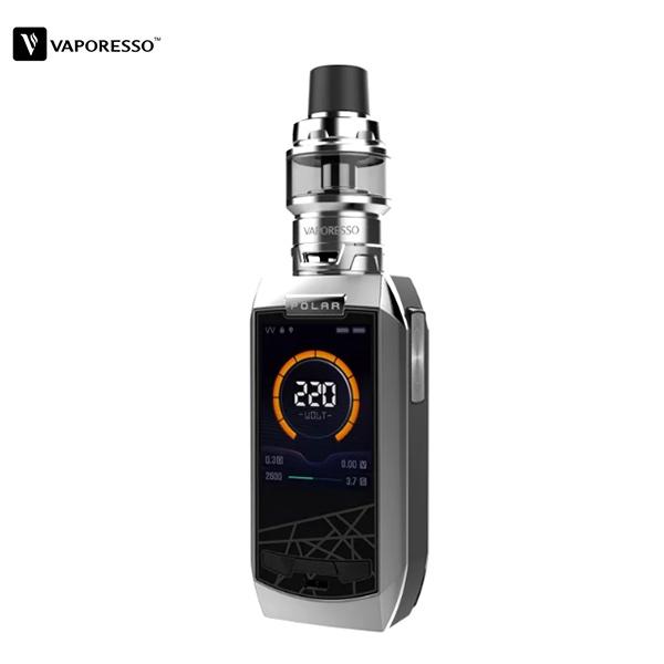 Authentic Vaporesso Polar 220W Kit with 6.5ml Cascade Baby SE Tank - Silvery SS Stainless