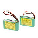 EK1-0181 7.4V 800mAh Li-Polymer batería (2pcs, Verde))