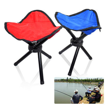 Camping Hiking Fishing Tripod Chair Picnic BBQ Folding Foldable Stool Seat
