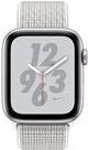 Apple Watch Nike+ Series 4 (GPS) - 40 mm - Aluminium, Silber - intelligente Uhr mit Nike Sportschleife - gewebtes Nylon - summit white - Bandgröße 130-190 mm - Anzeige 4cm (1,57
