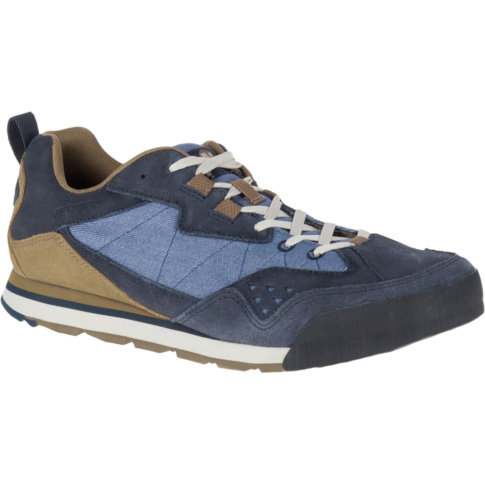 Merrell Mens Burnt Rock Tura Denim Low Suede Leather Walking Shoes UK Size 7 (EU 41  US 7.5)