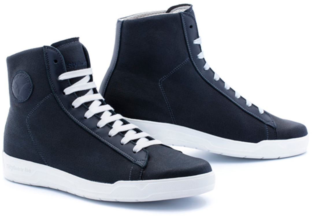 Stylmartin Grid Motorcycle Shoes, white-blue, Size 46, white-blue, Size 46