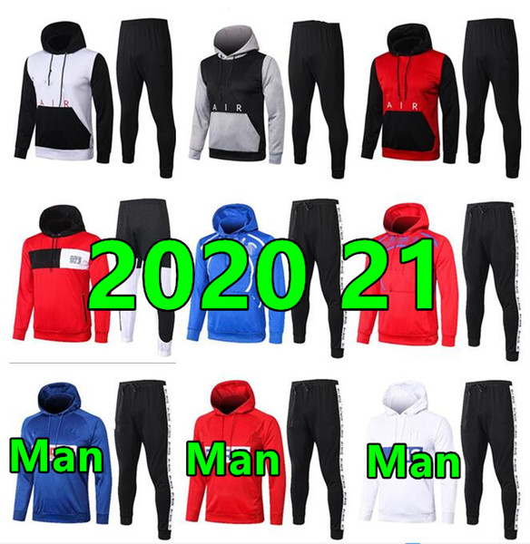 2020 2021 Man hoodie jacket Survetement 20 21 hoodie football jackets tracksuit soccer training suit