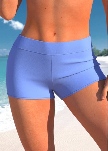 ROTITA Purplish Blue Mid Waisted Swim Shorts