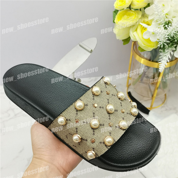 Best Quality Mens Womens Slippers Sandals Unisex Summer Beach Causal Pearl Flip Flops Slippers Sandal Shoes