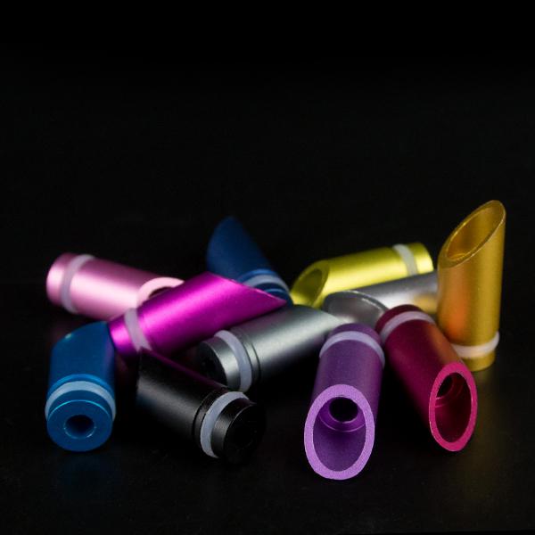 510 Drip Tip Colored Muffler Aluminum Drip Tips Muffler Style Fit EGO 510 Clearomizers E Cigarette Muffler Drip Tips EGO Mouthpiece