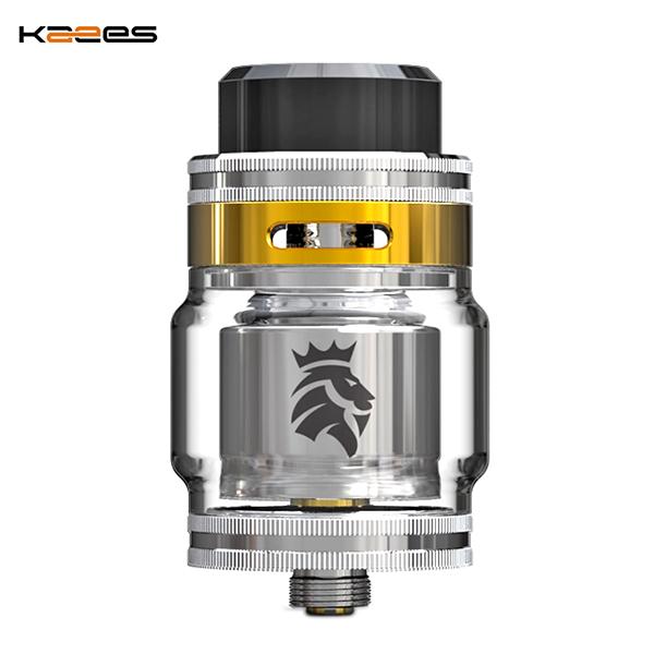 Authentic Kaees Solomon II V2 RTA 3.5ML / 5ML 24mm Rebuildable Tank Atomizer - Silvery SS Stainless steel