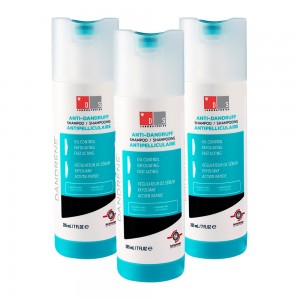 Dandrene Shampoing Anti-Pelliculaire - Soin Anti Pellicules & Cheveux Gras - Tout Type Cheveux - x3