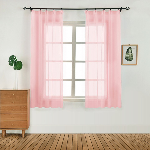 1pc 100x130 bedroom modern window tulle curtain panel voile window shade