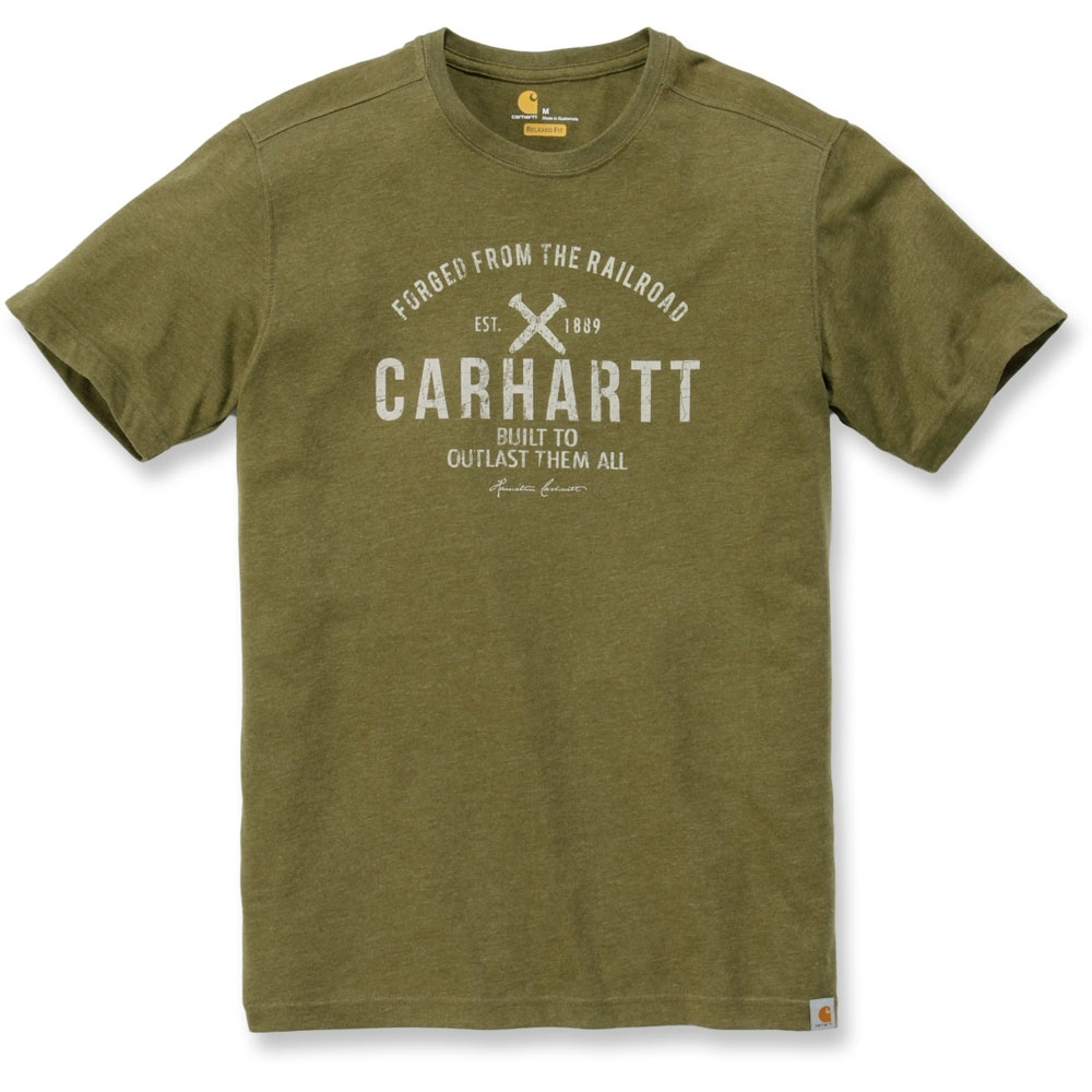 Carhartt Mens Emea Outlast Graphic Short Sleeve T Shirt XL - Chest 46-48' (117-122cm)
