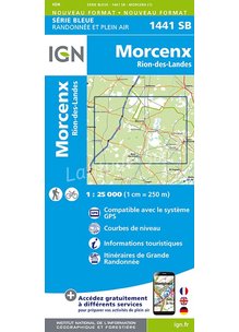 Carte 1441SB MORCENX RION-DES-LANDES