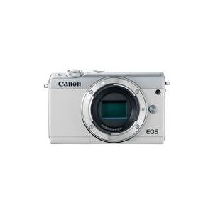 Canon EOS M100 - Digitalkamera - spiegellos - 24,2 MPix - APS-C - 1080p / 60 BpS - nur Gehäuse - Wi-Fi, NFC, Bluetooth - weiß (2210C002)
