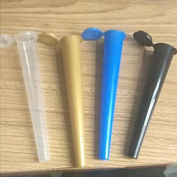 vape 109mm Plastic King Size Tube Doob Preroll Joint Cone Vial Waterproof Airtight Smell Proof Rolling Paper Smoking Storage Joint Cones
