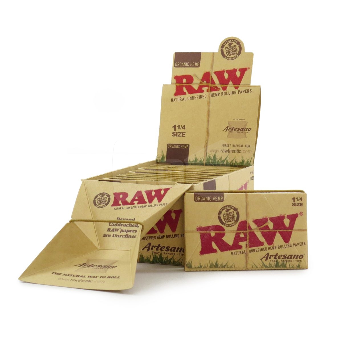 RAW Organic Artesano 1 1/4 Rolling Papers Box