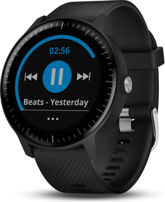 Garmin vívoactive 3 Music - Schwarz - intelligente Uhr mit Band - Silikon - schwarz - Bandgröße 127-204 mm - Anzeige 3 cm (1.2