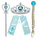 Tiaras Forehead Crown Magic stick Halloween New Year's Resin PP For Princess Elsa Anna Cosplay Girls' Costume Jewelry Fashion Jewelry / Gloves / Headwear / Gloves / Headwear / Wand