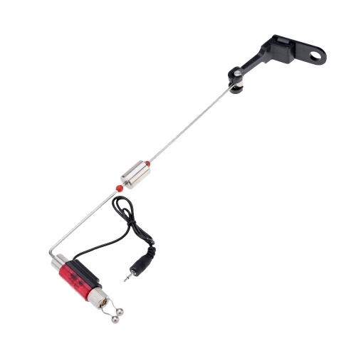 4Pcs Iron Fishing Bite Alarm Hanger Swinger LED Indicador iluminado