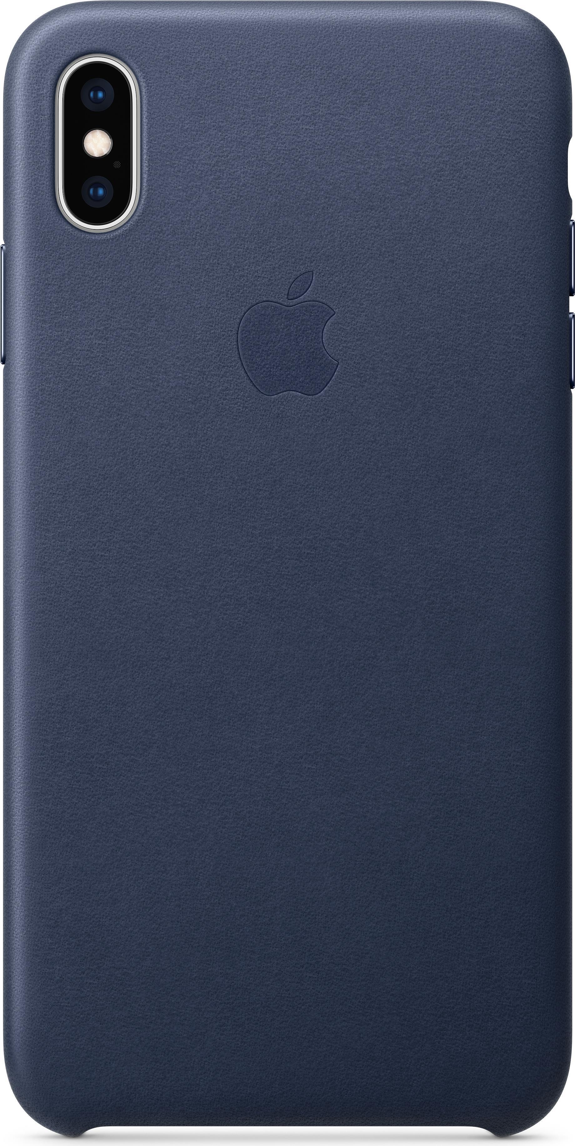 Apple - Hintere Abdeckung für Mobiltelefon - Leder - Mitternachtsblau - für iPhone Xs Max (MRWU2ZM/A)