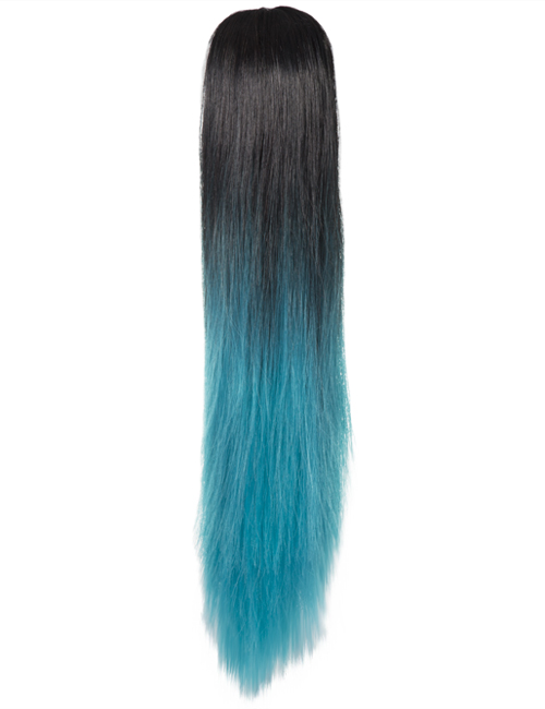 Dip Dye Straight Claw Clip Ponytail – G128