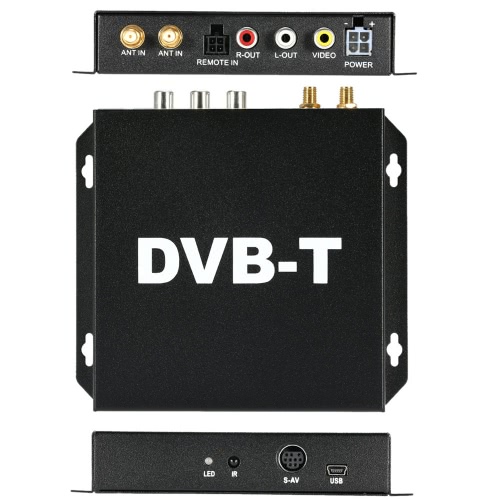 DVB-T Various Channel Mobile Car Digital TV Box Analog Mini TV Tuner High Speed 240km/h Strong Signal Receiver for Car Monitor