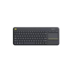 Logitech Wireless Touch Keyboard K400 Plus - Tastatur - drahtlos - 2.4 GHz - Schweizer - Schwarz