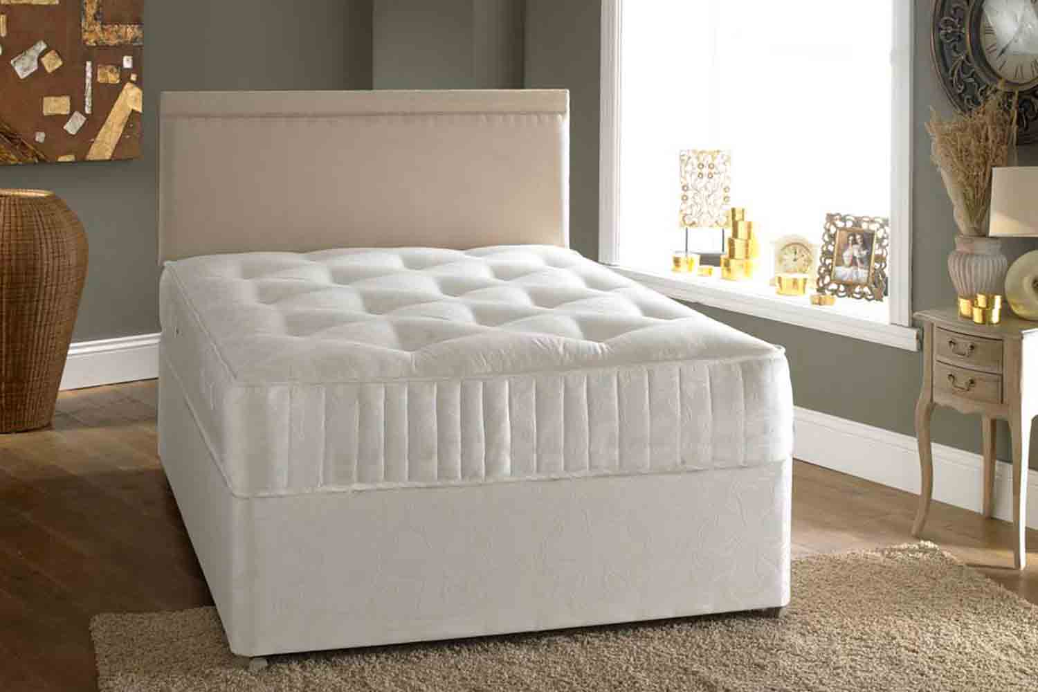 Joseph Stress Free Supreme Coil Spring Divan Bed-Super King Size-End Opening Ottoman